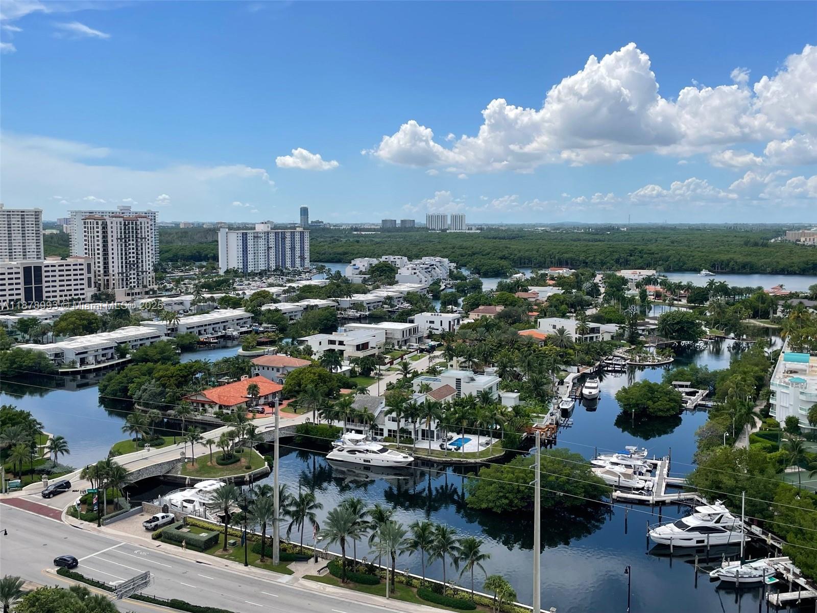 Photo of 16445 Collins Ave  #1921, Sunny Isles Beach, Florida, 33160 - West View from Balcony - Intercoastal View