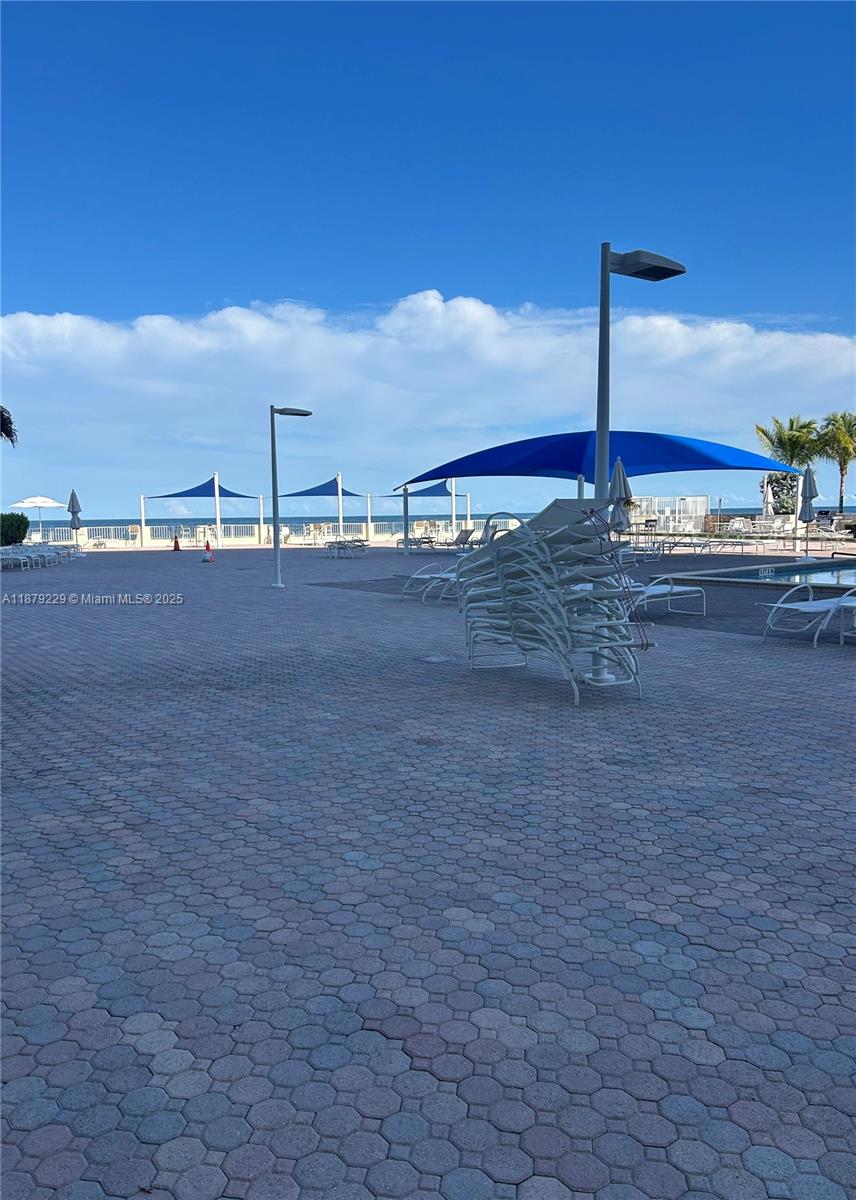 Photo of 3180 Ocean Dr  #1620, Hallandale Beach, Florida, 33009 - Pool view steps from ocean