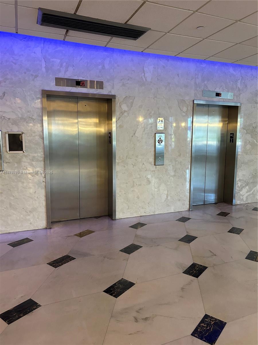 Photo of 3180 Ocean Dr  #1620, Hallandale Beach, Florida, 33009 - Elevators in lobby