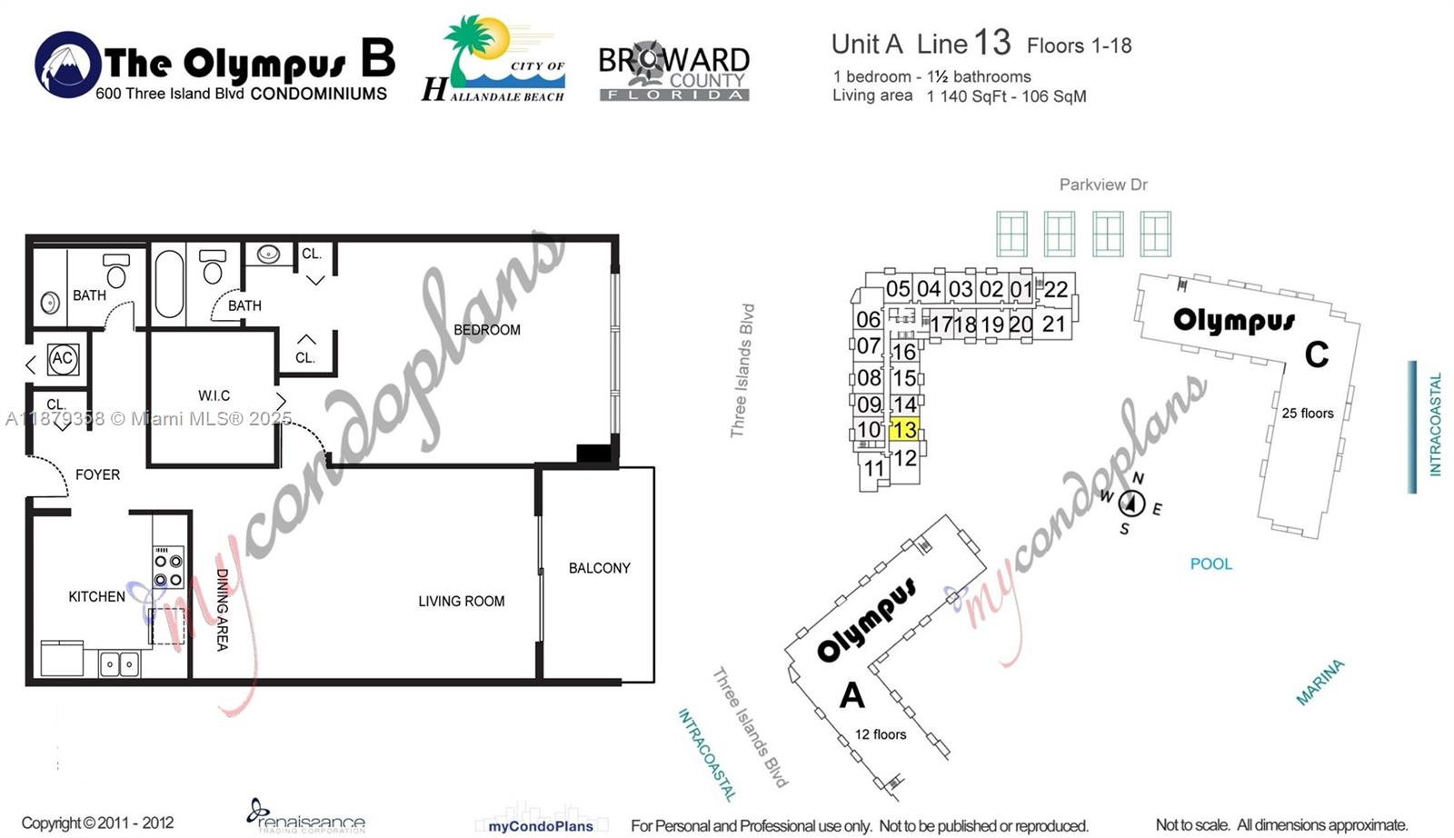 Photo of 600 Three Islands Blvd  #1113, Hallandale Beach, Florida, 33009 - 