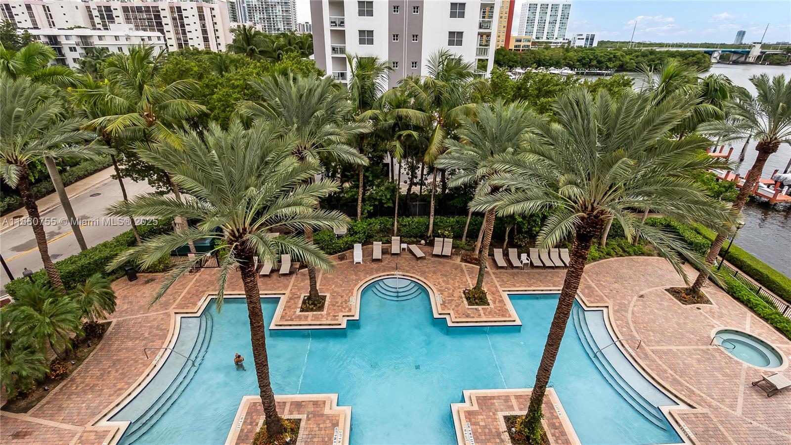 Photo of 17100 Bay Rd  #1603, Sunny Isles Beach, Florida, 33160 - Balcony View