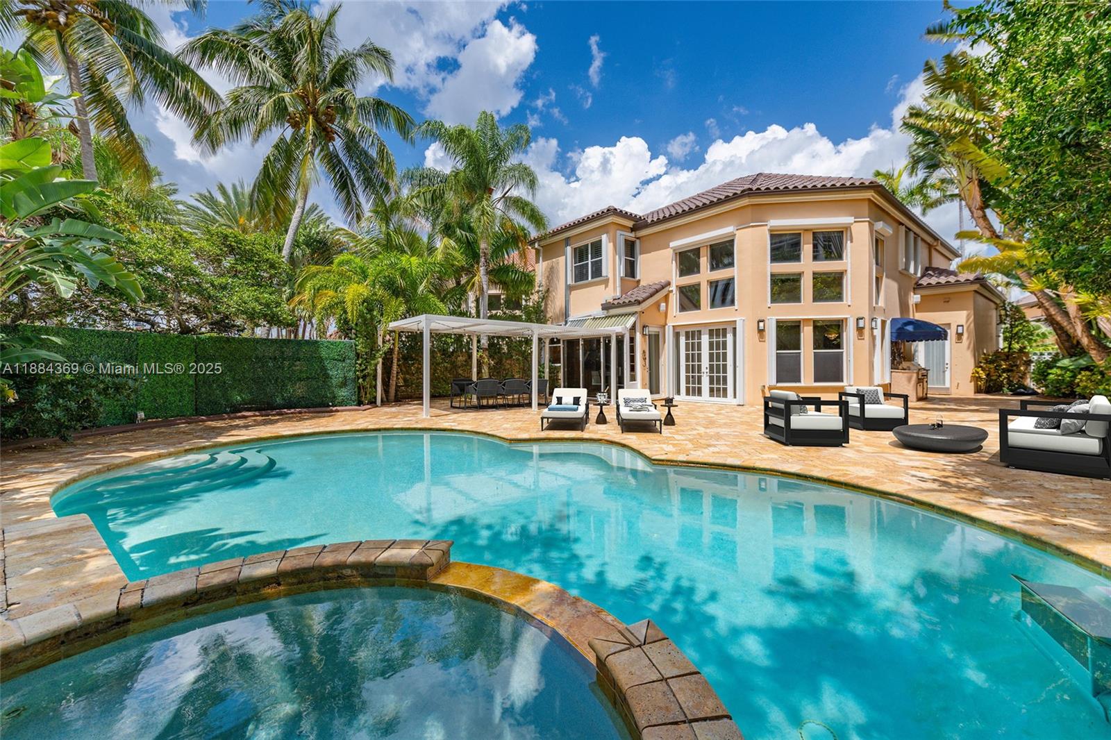 Photo of 3780 207th Ter (3780), Aventura, Florida, 33180 - Virtually Staged Backyard/Patio with pool