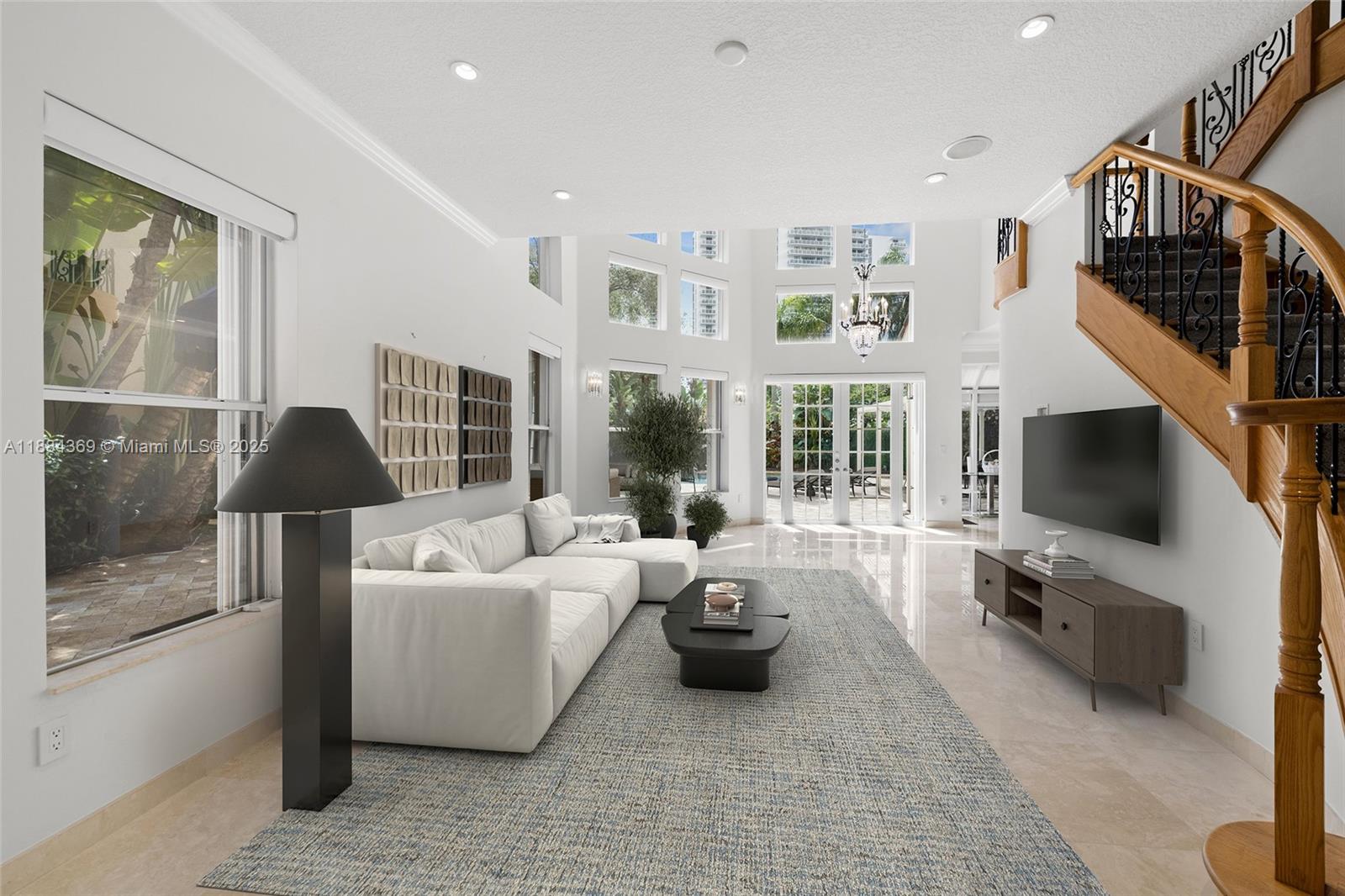 Photo of 3780 207th Ter  (3780), Aventura, Florida, 33180 - Virtually Staged living room area