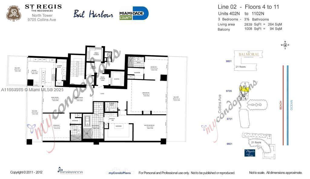 Photo of 9705 Collins Ave  #802N, Bal Harbour, Florida, 33154 - 
