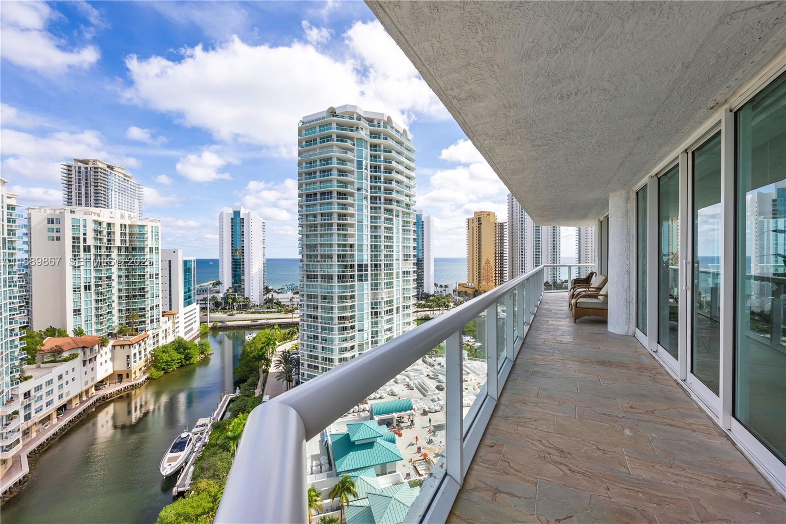 Photo of 16500 Collins Ave  #1751, Sunny Isles Beach, Florida, 33160 - Balcony East View