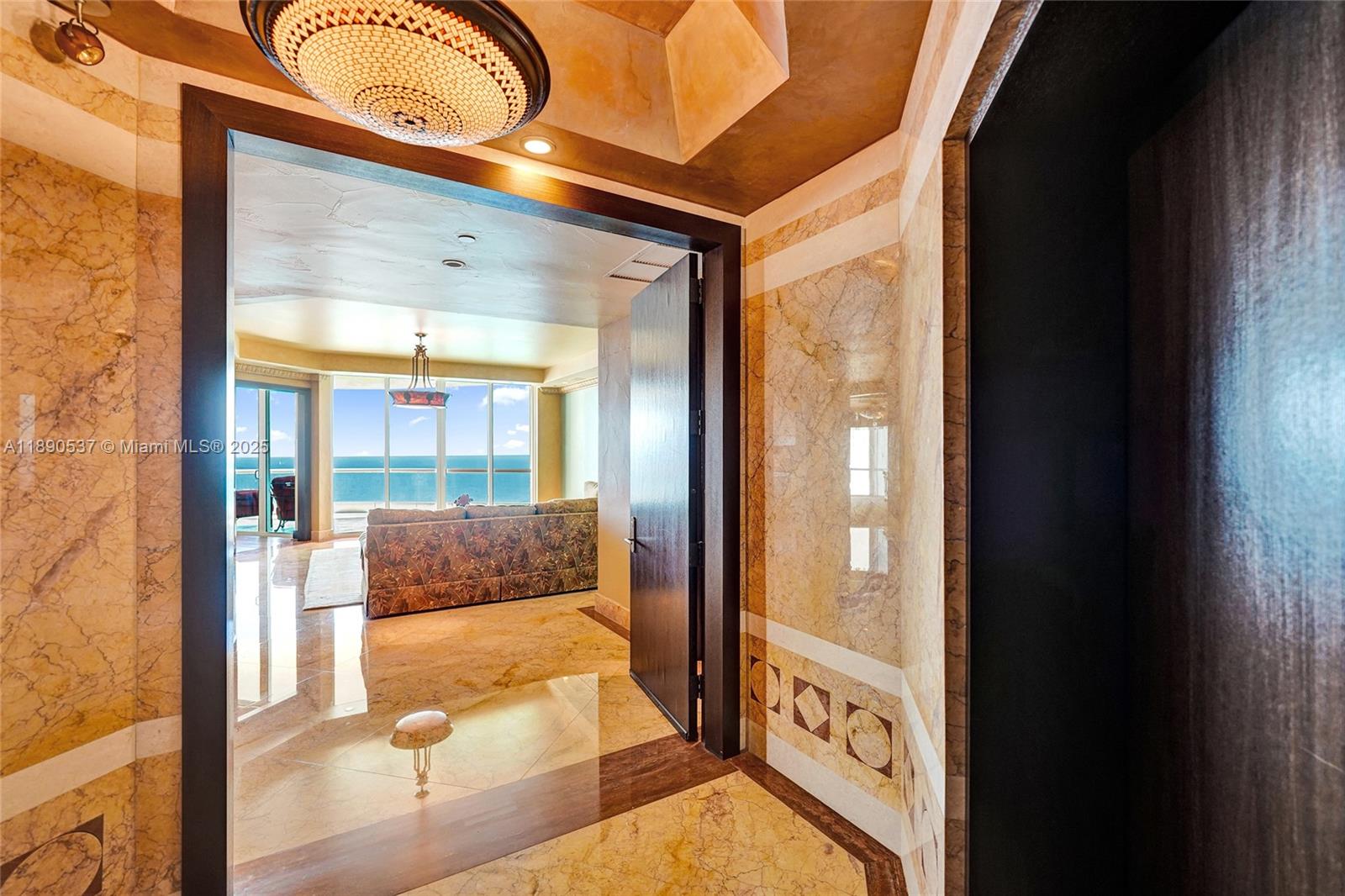 Photo of 16047 Collins Ave  #2101, Sunny Isles Beach, Florida, 33160 - Picture framed entry ......with this gorgeous ocean view walking into your home!