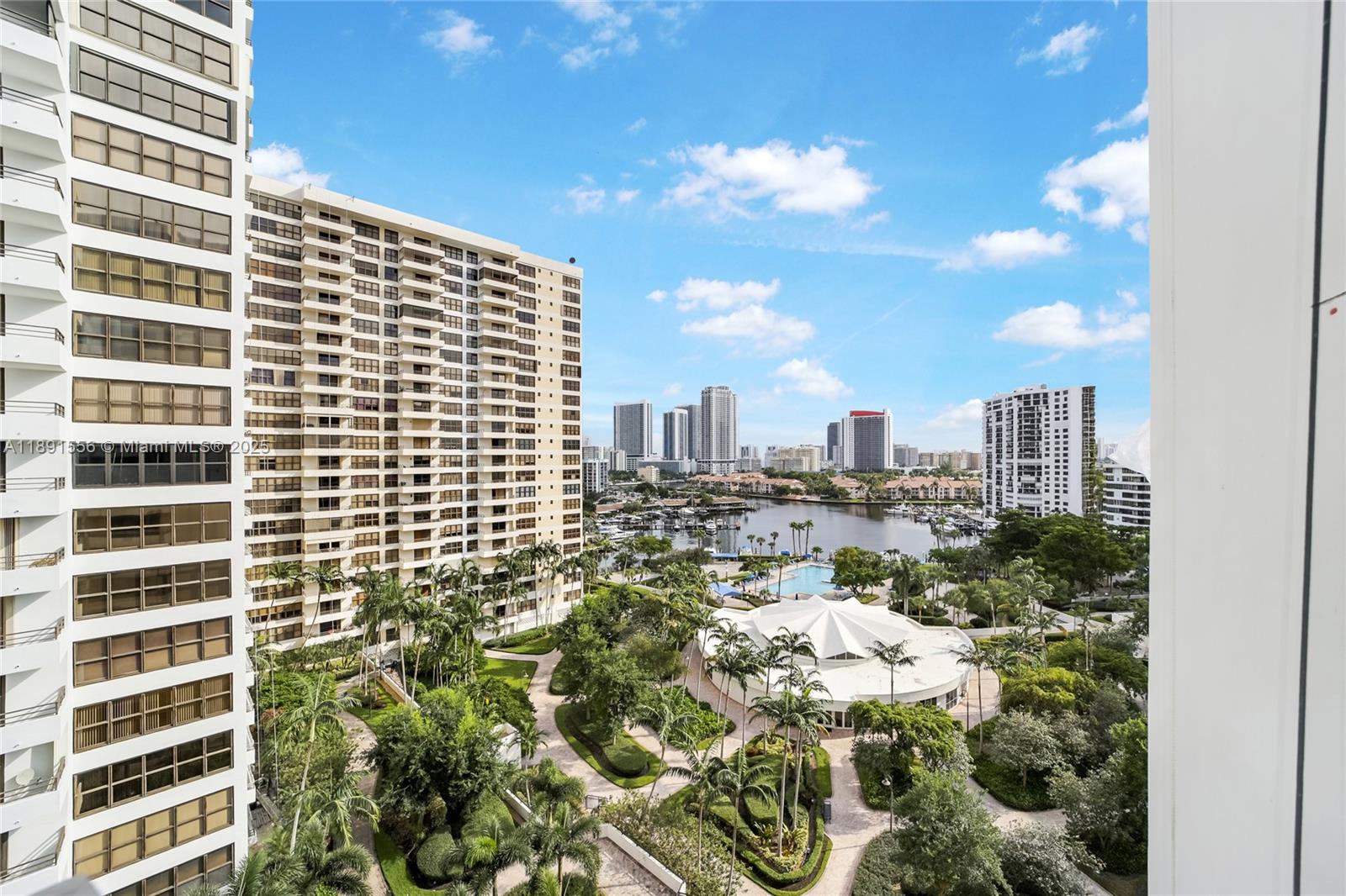 Photo of 600 Three Islands Blvd  #1021, Hallandale Beach, Florida, 33009 - View of the Marina from the balcony