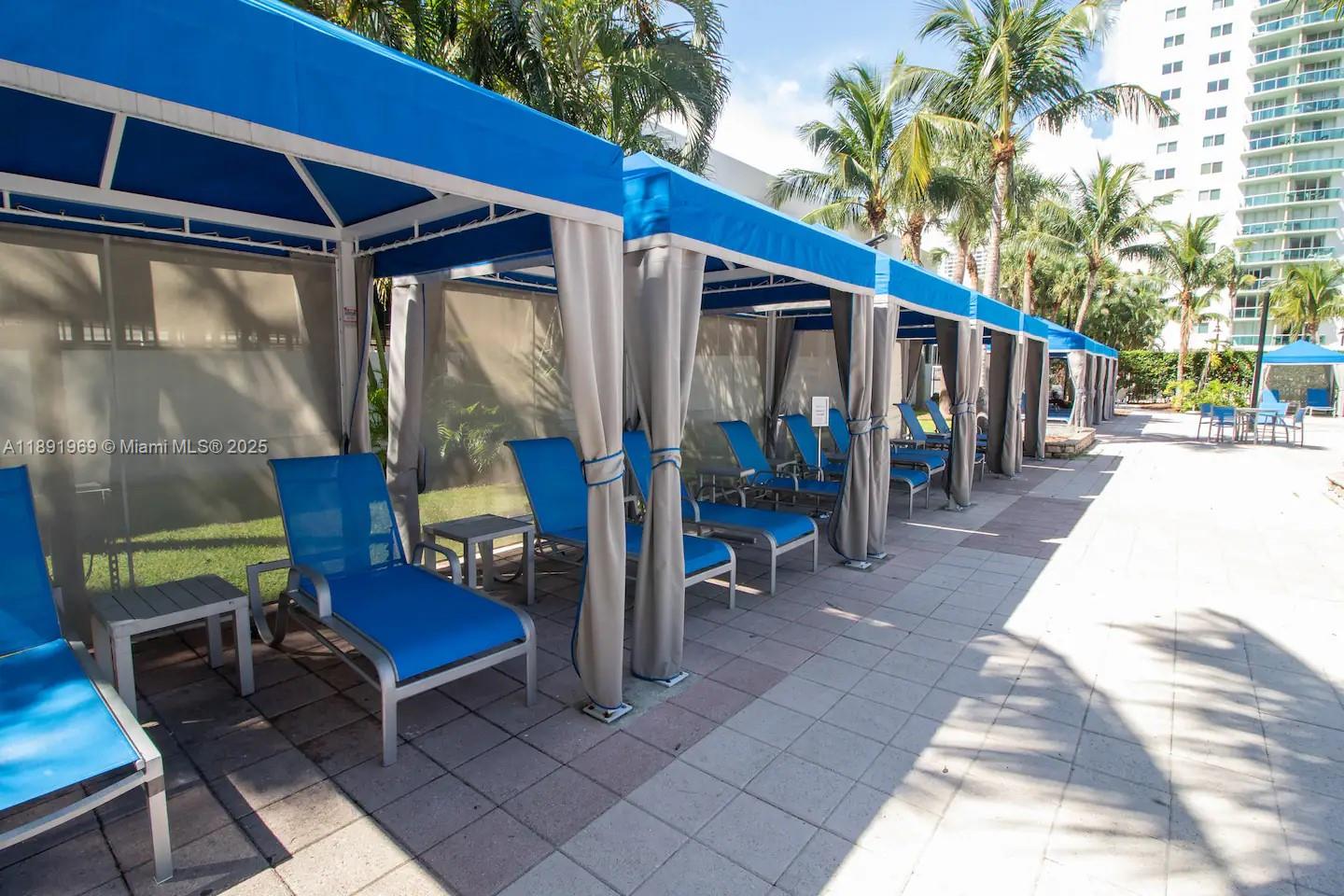Photo of 19370 Collins Ave  #1120, Sunny Isles Beach, Florida, 33160 - pool cabanas