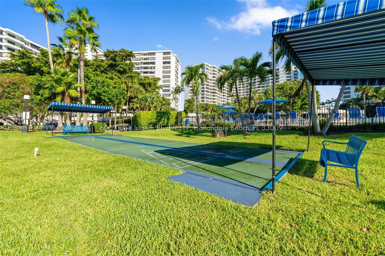 Photo of 600 Three Islands Blvd  #317, Hallandale Beach, Florida, 33009 - Shuffleboard courts