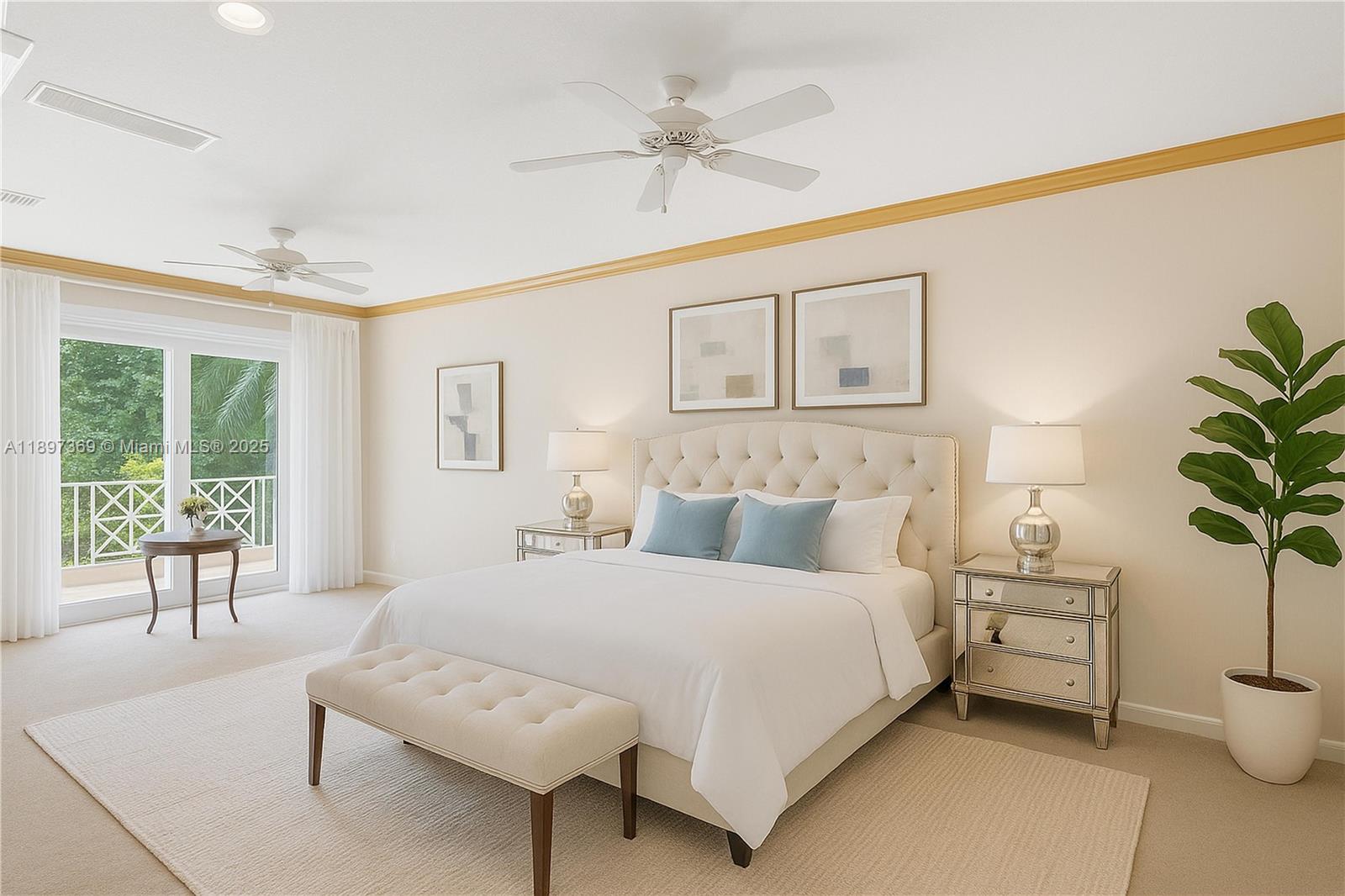 Photo of 3699 208th Ter  (3699), Aventura, Florida, 33180 - Staged Master bed