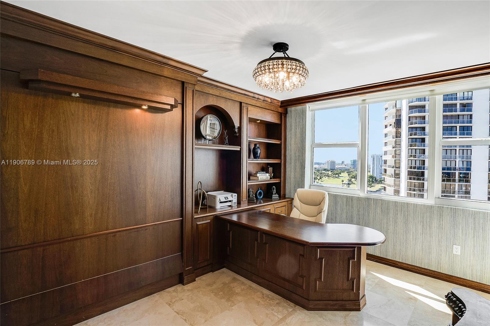 Photo of 20201 Country Club Dr #1903, Aventura, Florida, 33180 - Office features a custom Murphy bed ? perfect for guests or flexible use.