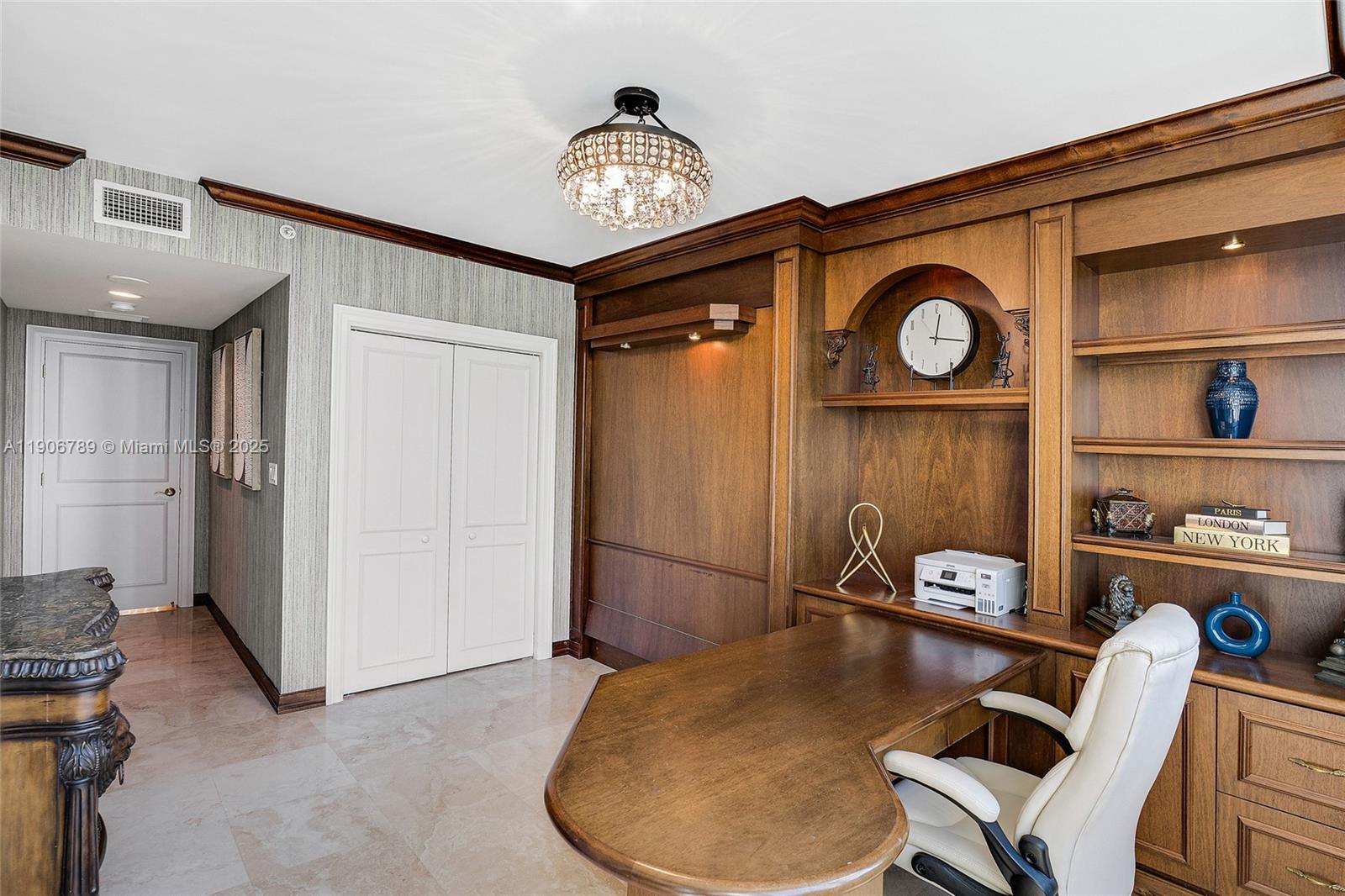 Photo of 20201 Country Club Dr #1903, Aventura, Florida, 33180 - Office features a custom Murphy bed ? perfect for guests or flexible use