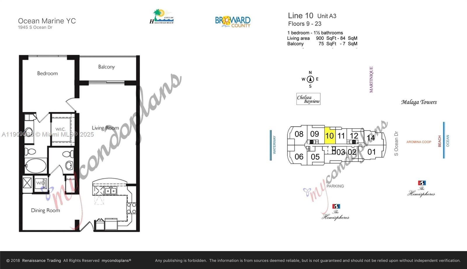 Photo of 1945 Ocean Dr  #1110, Hallandale Beach, Florida, 33009 - 