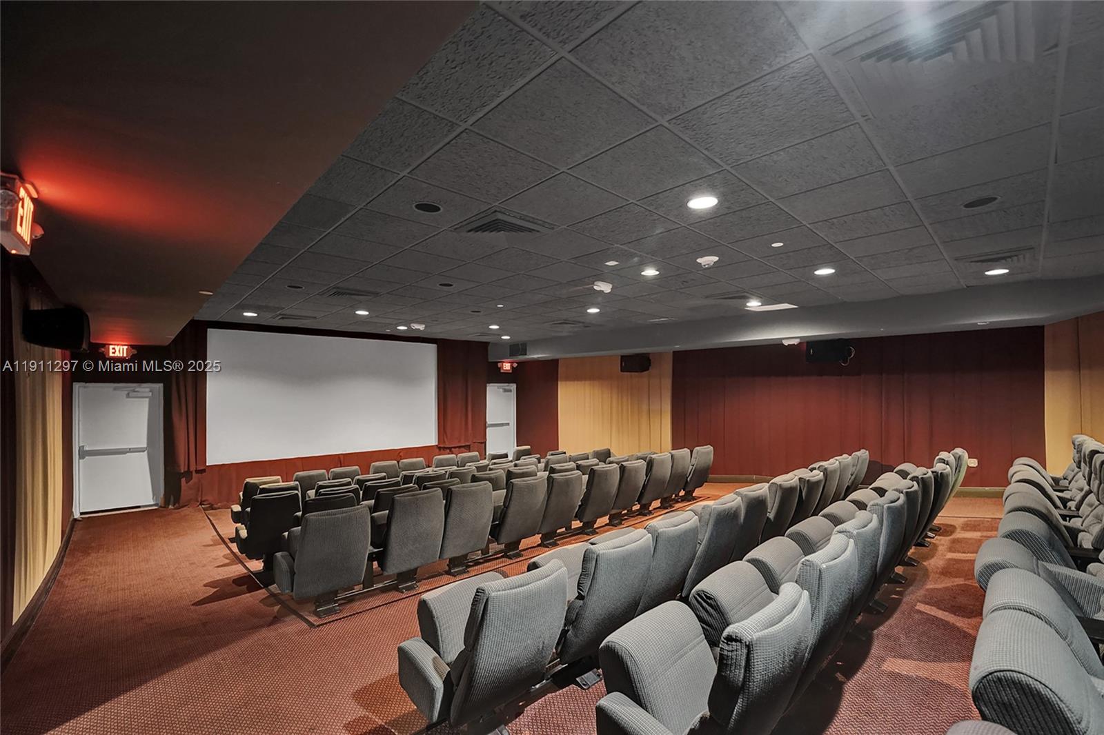 Photo of 20281 Country Club Dr  #511, Aventura, Florida, 33180 - Movie theater for 100 people.
