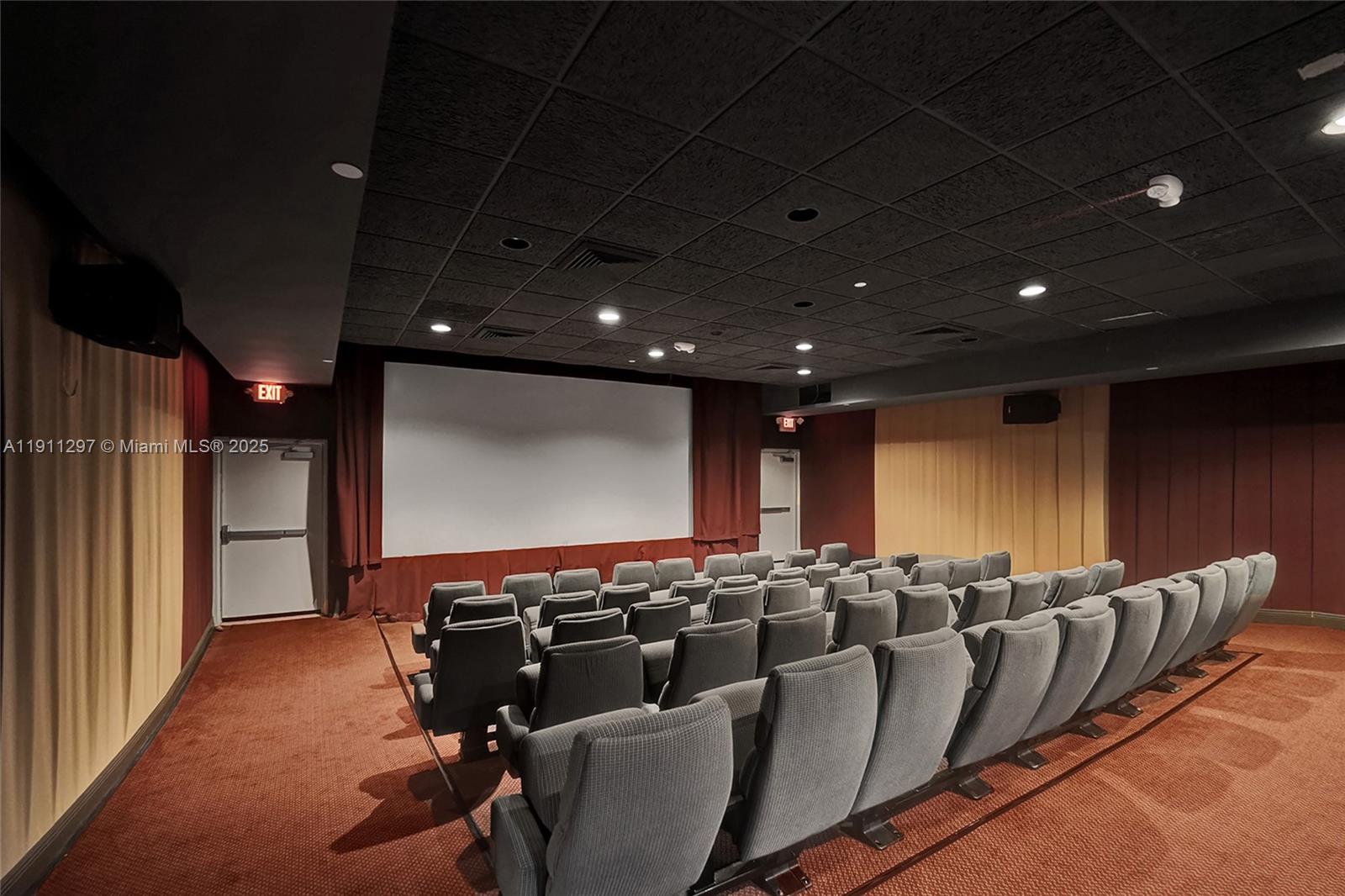 Photo of 20281 Country Club Dr  #511, Aventura, Florida, 33180 - Movie theater for 100 people.