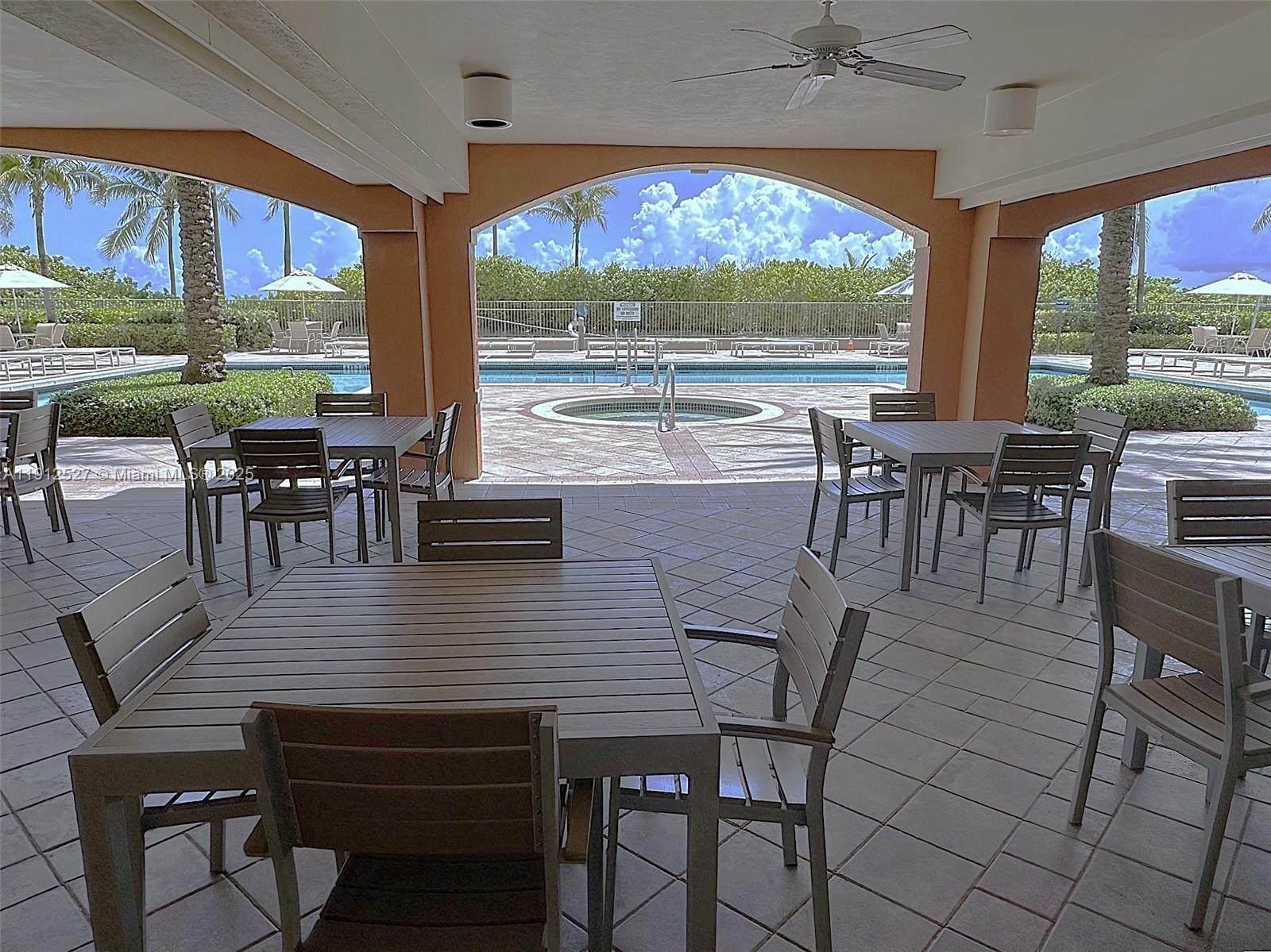 Photo of 2080 Ocean Dr #112, Hallandale Beach, Florida, 33009 - Cabana seating