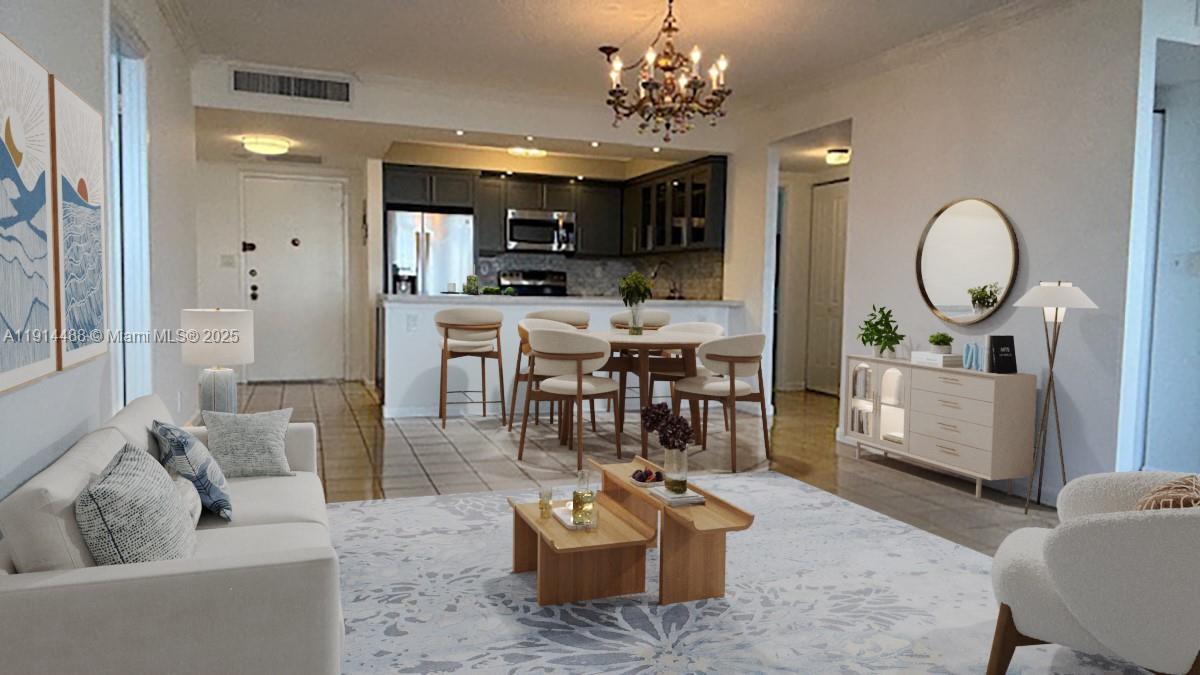 Photo of 600 THREE ISLANDS BLVD  #402, Hallandale Beach, Florida, 33009 - STAGED FOR MLS