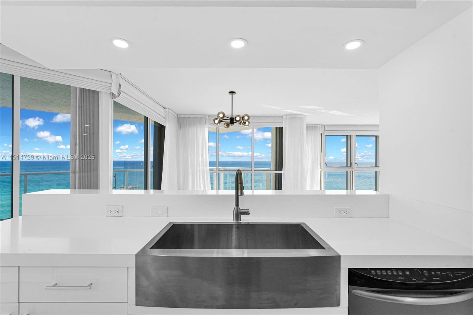 Photo of 16485 Collins Ave #1236, Sunny Isles Beach, Florida, 33160 - this is your view from the kitchen!