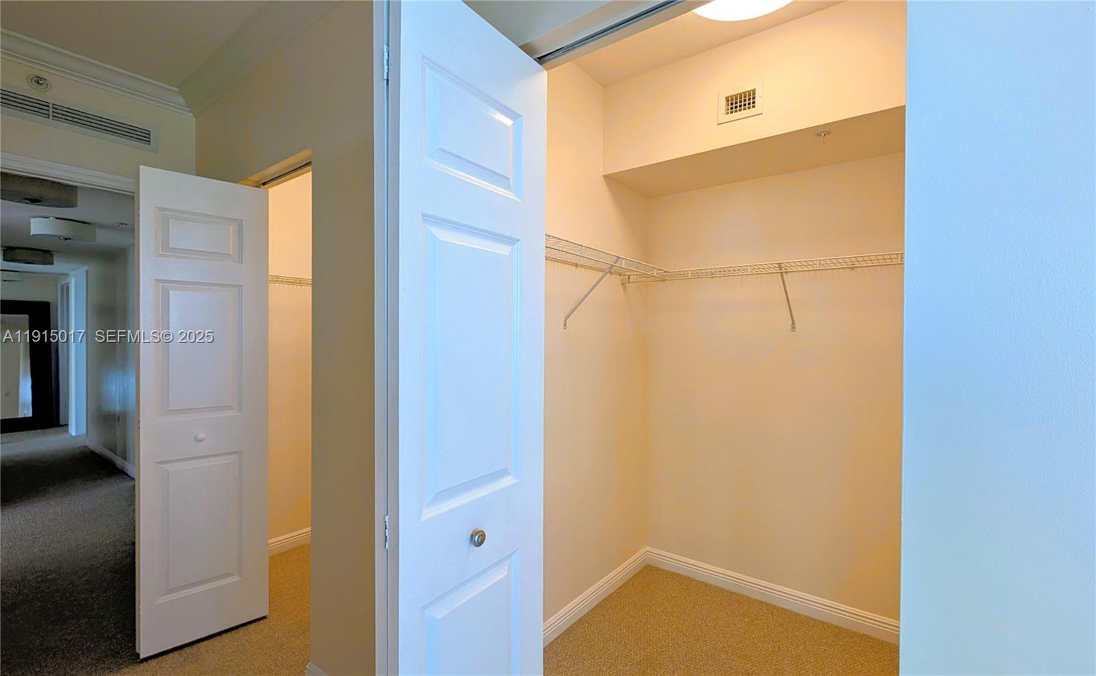 Photo of 1745 Hallandale Beach Blvd #1903W, Hallandale Beach, Florida, 33009 - 2 walk-in closets next to the master bedroom