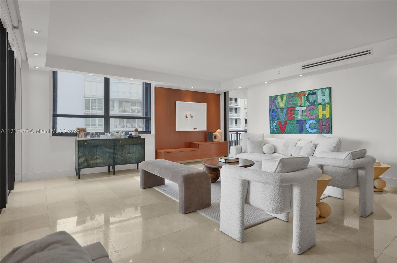 Photo of 10175 Collins Ave  #504, Bal Harbour, Florida, 33154 - Beautiful living room with ocean views