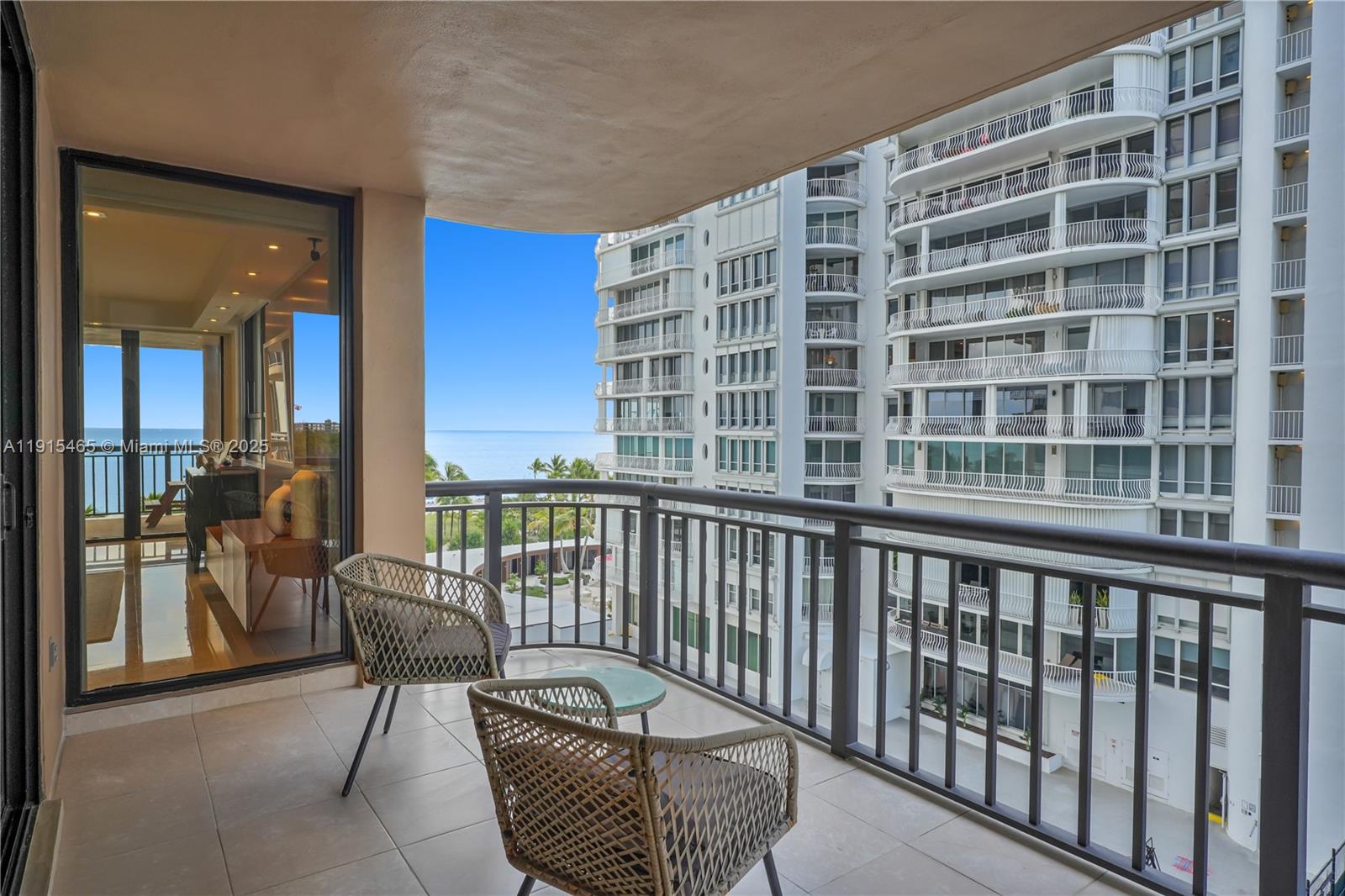 Photo of 10175 Collins Ave  #504, Bal Harbour, Florida, 33154 - View from master bedroom