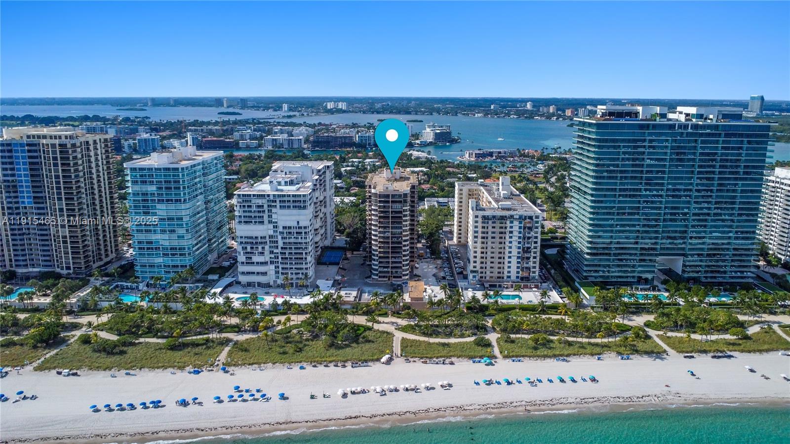 Photo of 10175 Collins Ave  #504, Bal Harbour, Florida, 33154 - Aerial map