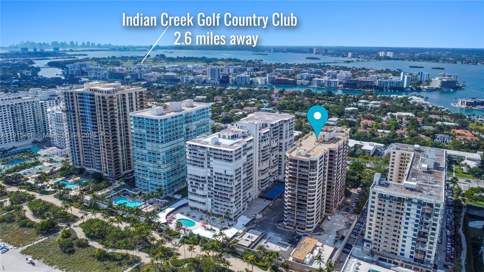 Photo of 10175 Collins Ave  #504, Bal Harbour, Florida, 33154 - Aerial map