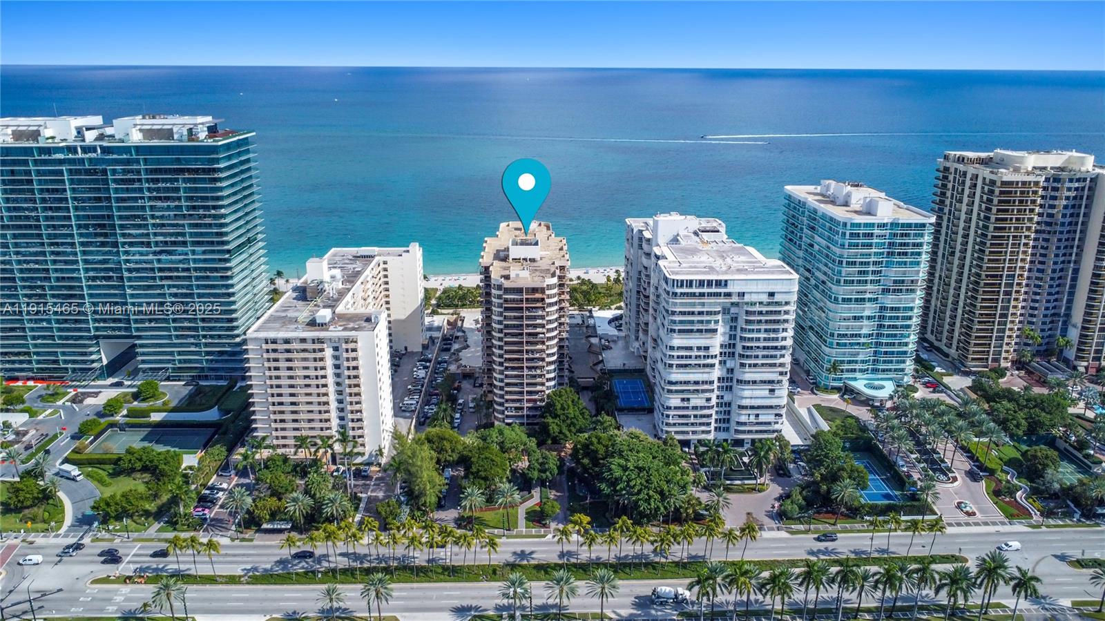 Photo of 10175 Collins Ave  #504, Bal Harbour, Florida, 33154 - Aerial map
