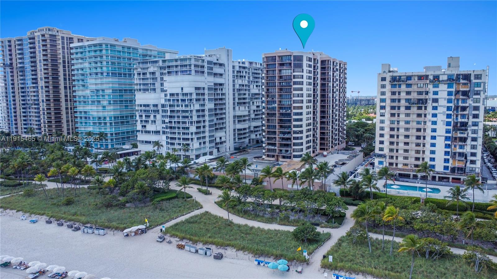 Photo of 10175 Collins Ave  #504, Bal Harbour, Florida, 33154 - Aerial map