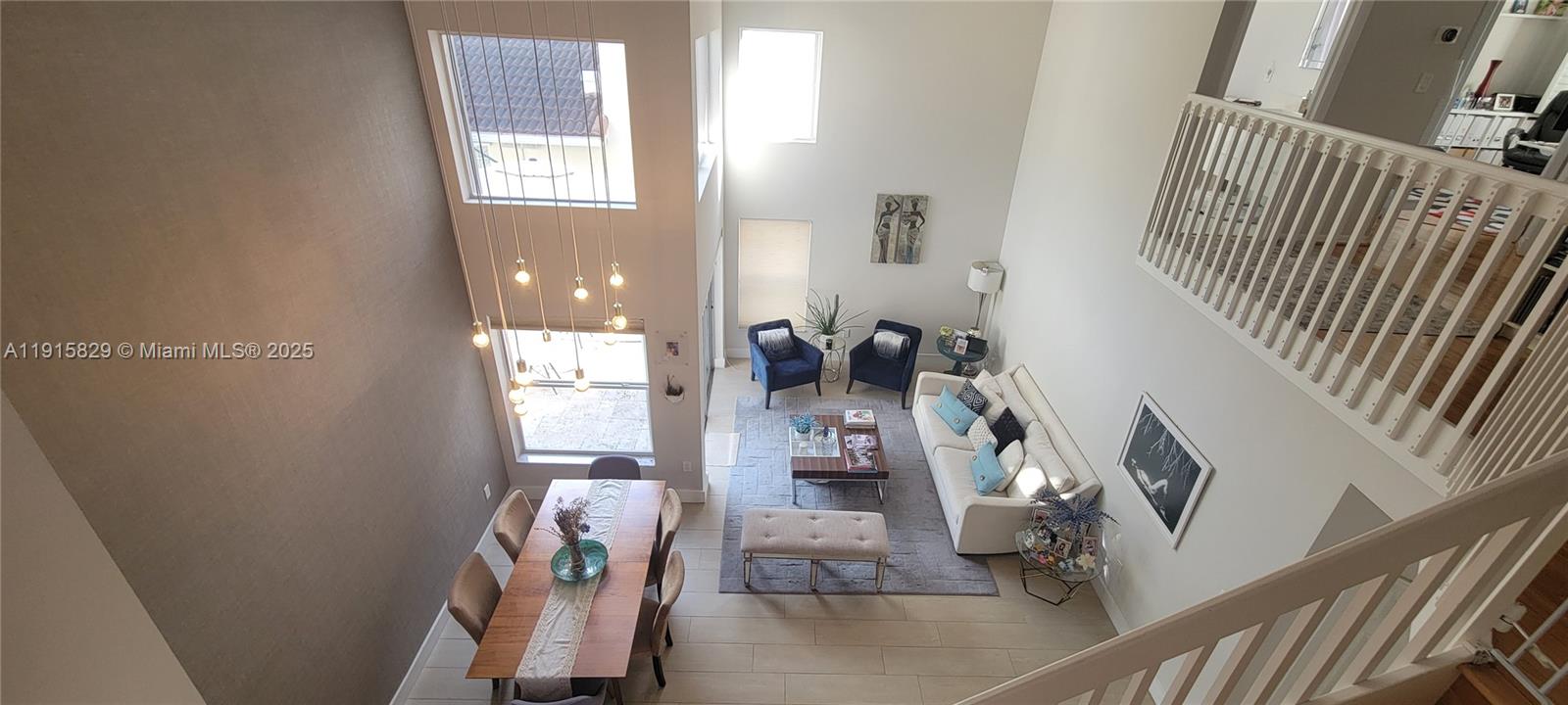 Photo of 1055 Yellow Birch Ter  (1055), Hollywood, Florida, 33019 - Two story ceiling living room