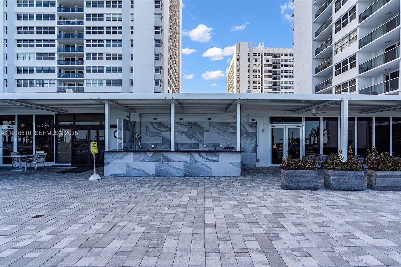 Photo of 1904 Ocean Dr #508, Hallandale Beach, Florida, 33009 - Oceanfront Patio Bar