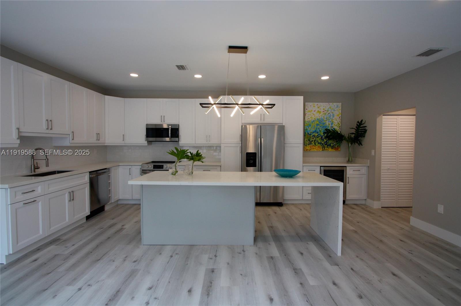 Photo of 935 Lemonwood Ct  (935), Hollywood, Florida, 33019 - Remodeled Kitchen with Huge Island