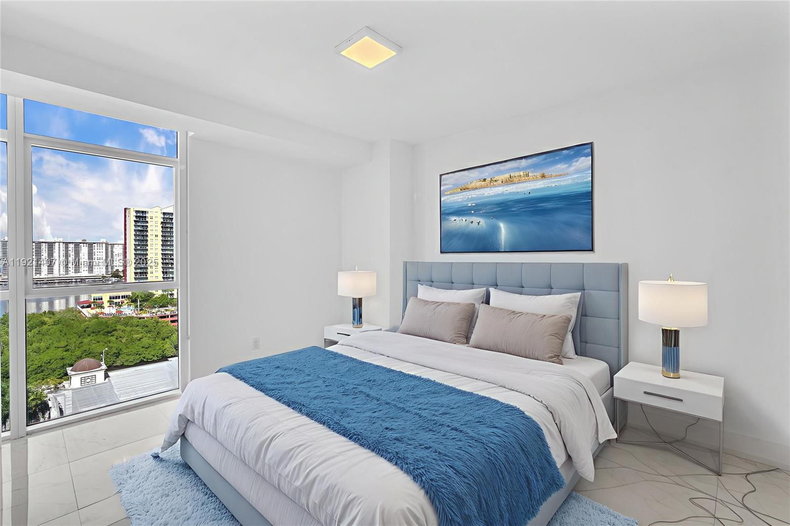 Photo of 400 Sunny Isles Blvd  #1519, Sunny Isles Beach, Florida, 33160 - Second Bedroom Virtual staged