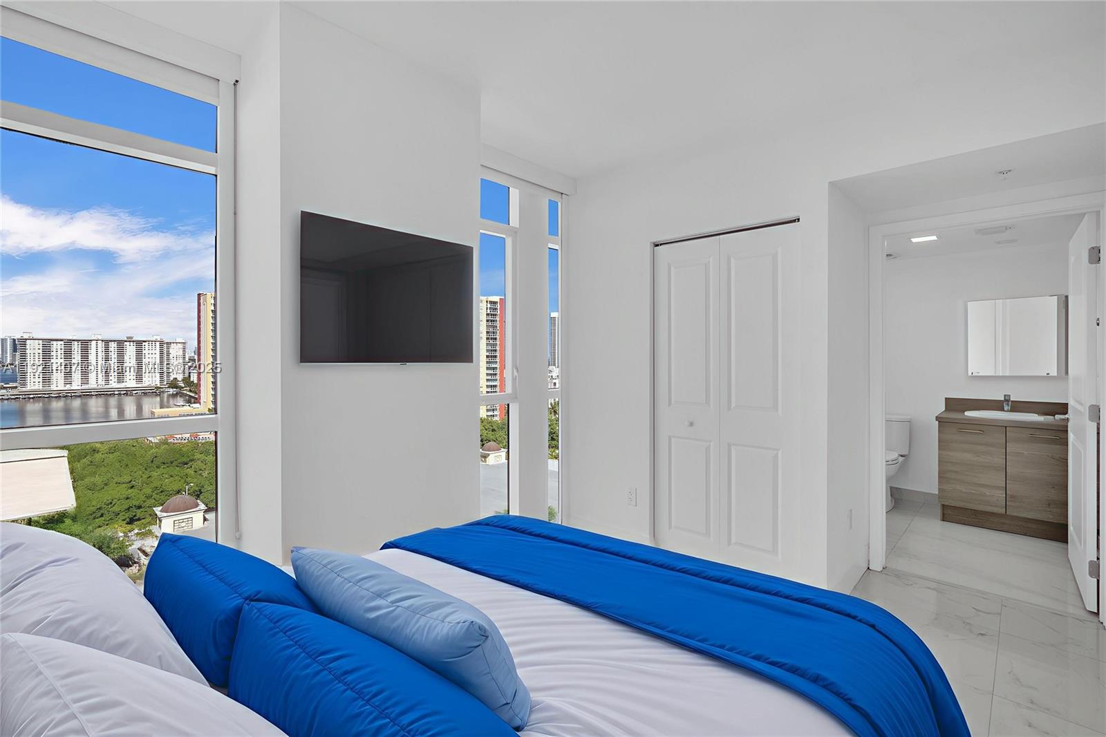 Photo of 400 Sunny Isles Blvd  #1519, Sunny Isles Beach, Florida, 33160 - Third Bedroom Virtual Staged