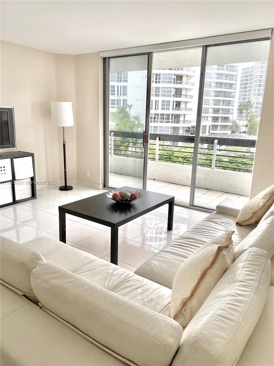 Photo of 19195 36th Ct #402, Aventura, Florida, 33180 - Garden views from the living room