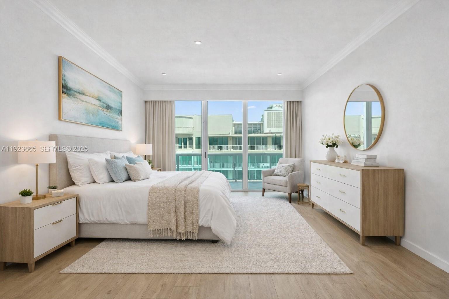 Photo of 10101 Collins Ave  #17A, Bal Harbour, Florida, 33154 - SECOND BEDROOM VERTUAL AMBIANCE
