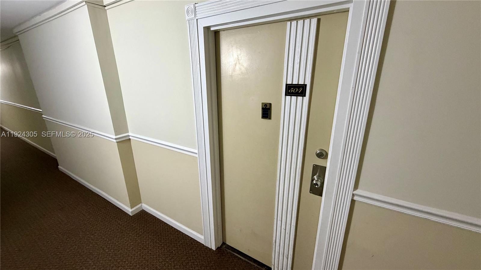 Photo of 16909 Bay Rd #504, Sunny Isles Beach, Florida, 33160 - Entrance door unit