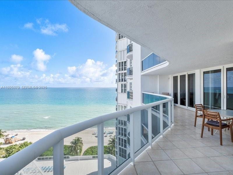 Photo of 16711 Collins Ave  #1604, Sunny Isles Beach, Florida, 33160 - View from Balcony facing east with beach views