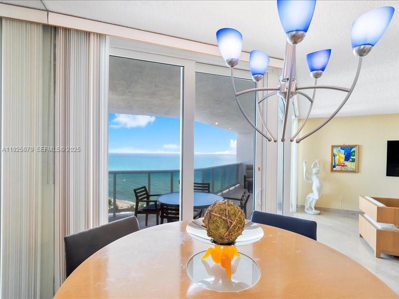 Photo of 16711 Collins Ave  #1604, Sunny Isles Beach, Florida, 33160 - Breakfast nook with views