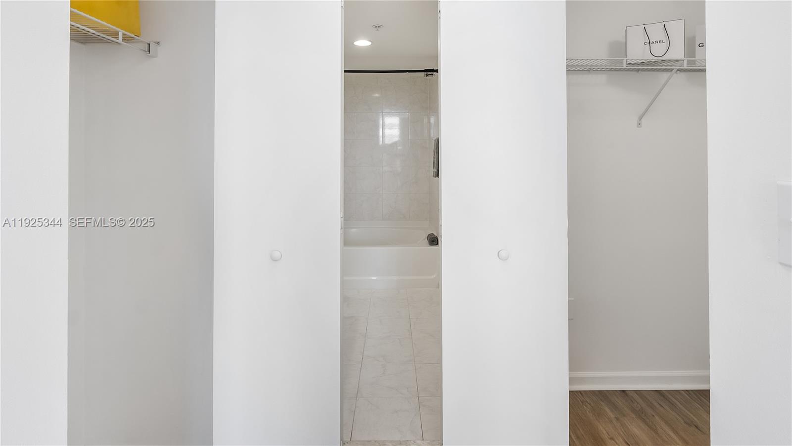 Photo of 18800 29th Ave  #1012, Aventura, Florida, 33180 - 2 Closets in Primary Bedroom, to Right Full Walk in, to Left Semi Walk in