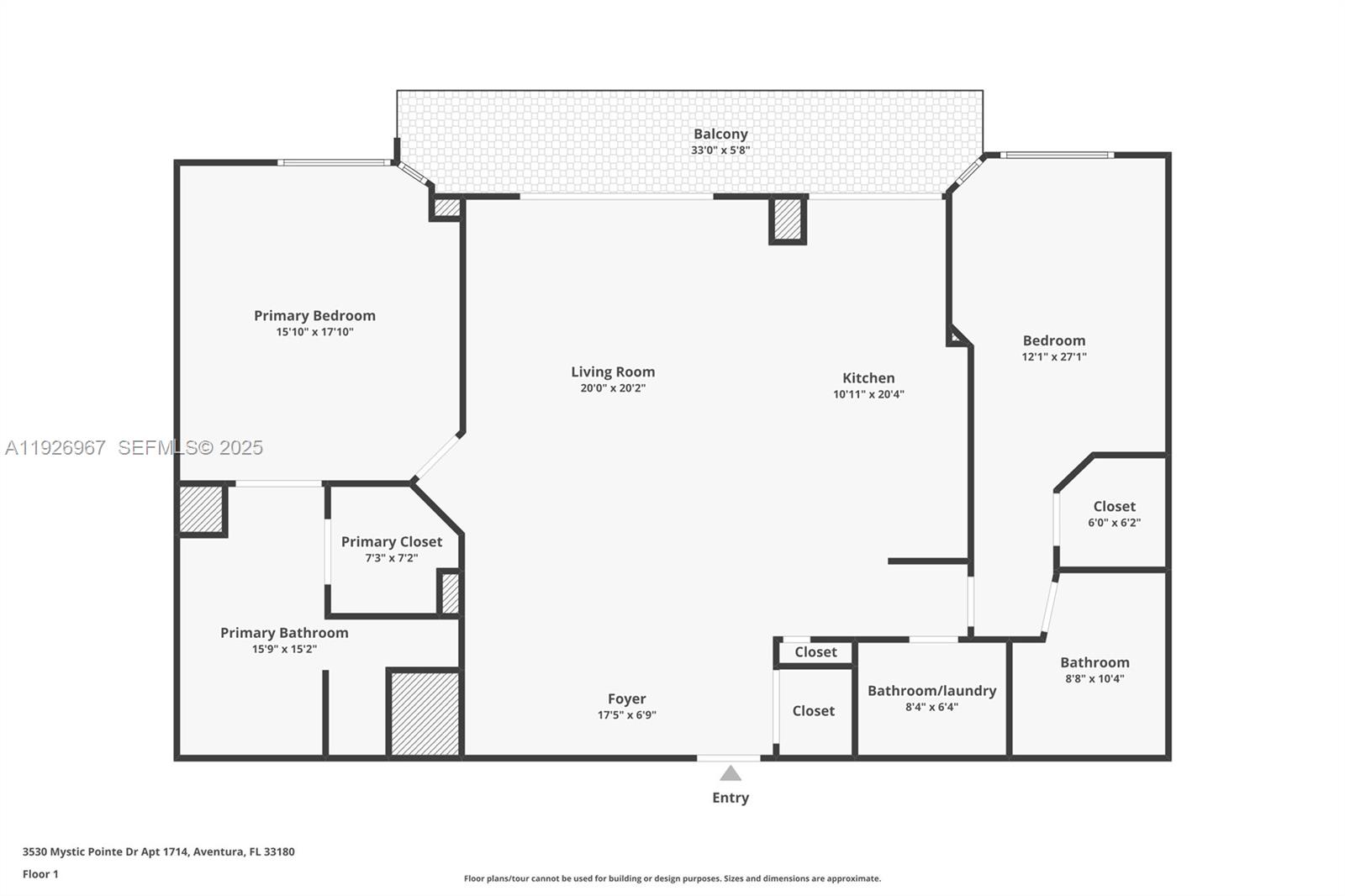 Photo of 3530 Mystic Pointe Dr #1714, Aventura, Florida, 33180 -