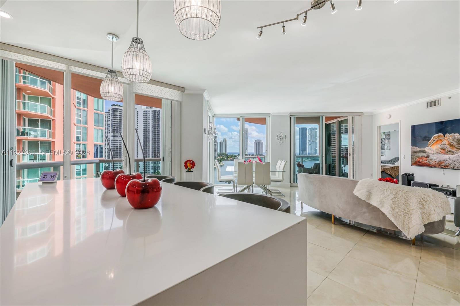 Photo of 3370 Hidden Bay Dr #1207, Aventura, Florida, 33180 - Unique floorplan - open custom kitchen