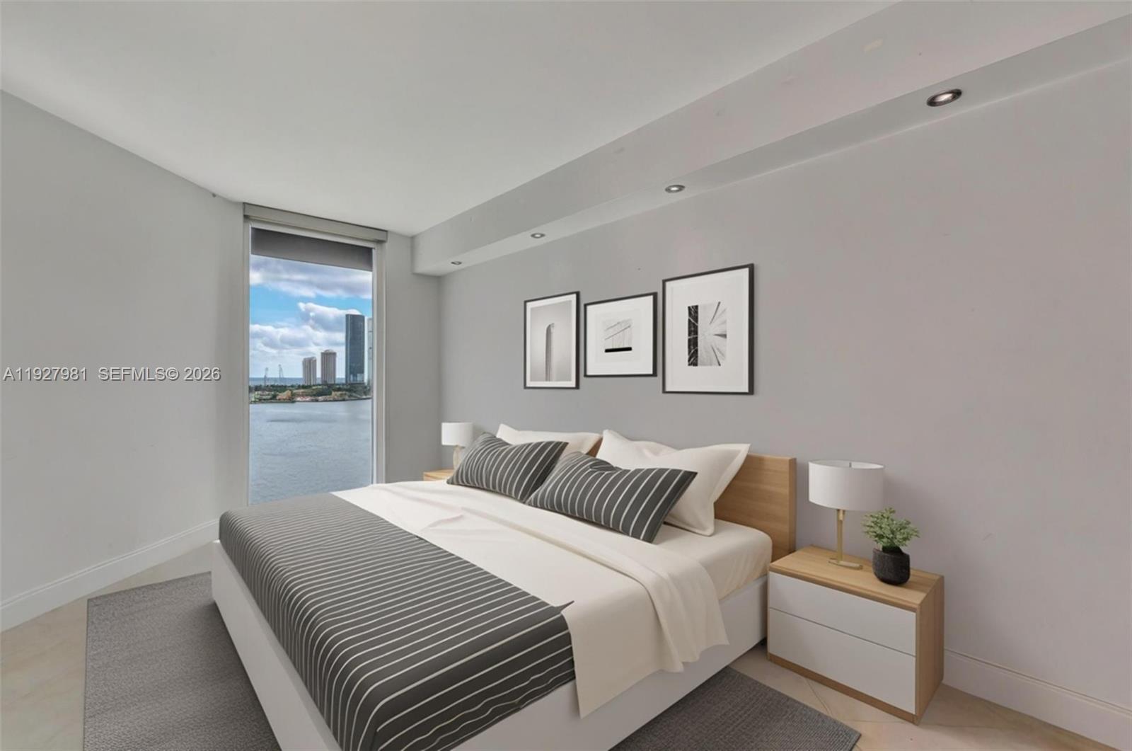 Photo of 3370 Hidden Bay Dr #1207, Aventura, Florida, 33180 - Bedroom 2 virtually staged