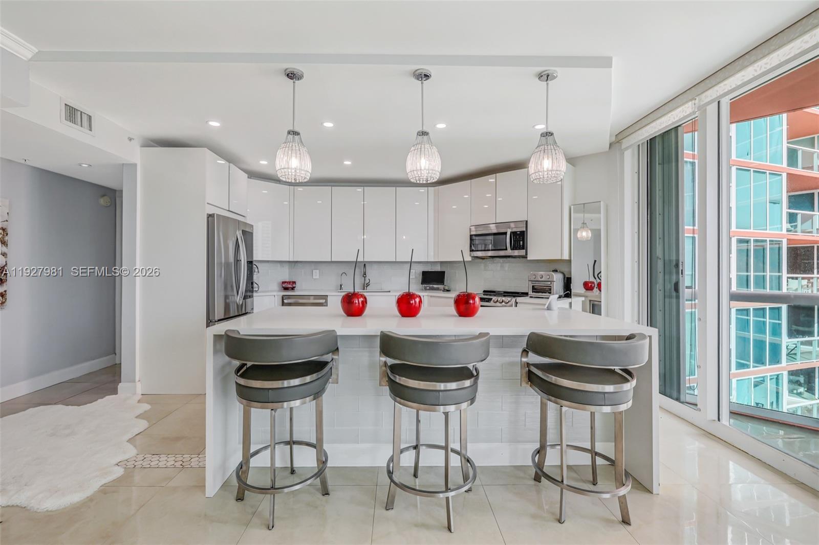 Photo of 3370 Hidden Bay Dr #1207, Aventura, Florida, 33180 - Unique floorplan - open custom kitchen