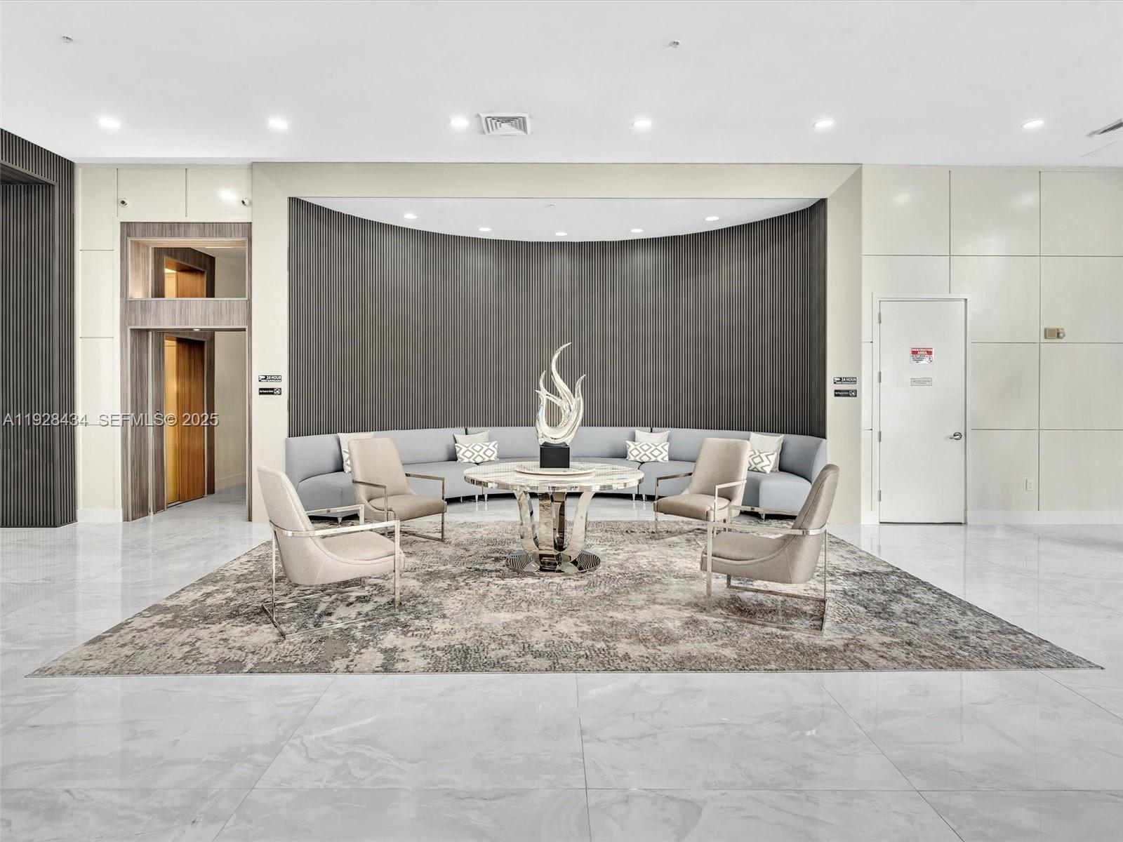 Photo of 18800 29th Ave #822, Aventura, Florida, 33180 - 24/7 Attended Modern Lobby