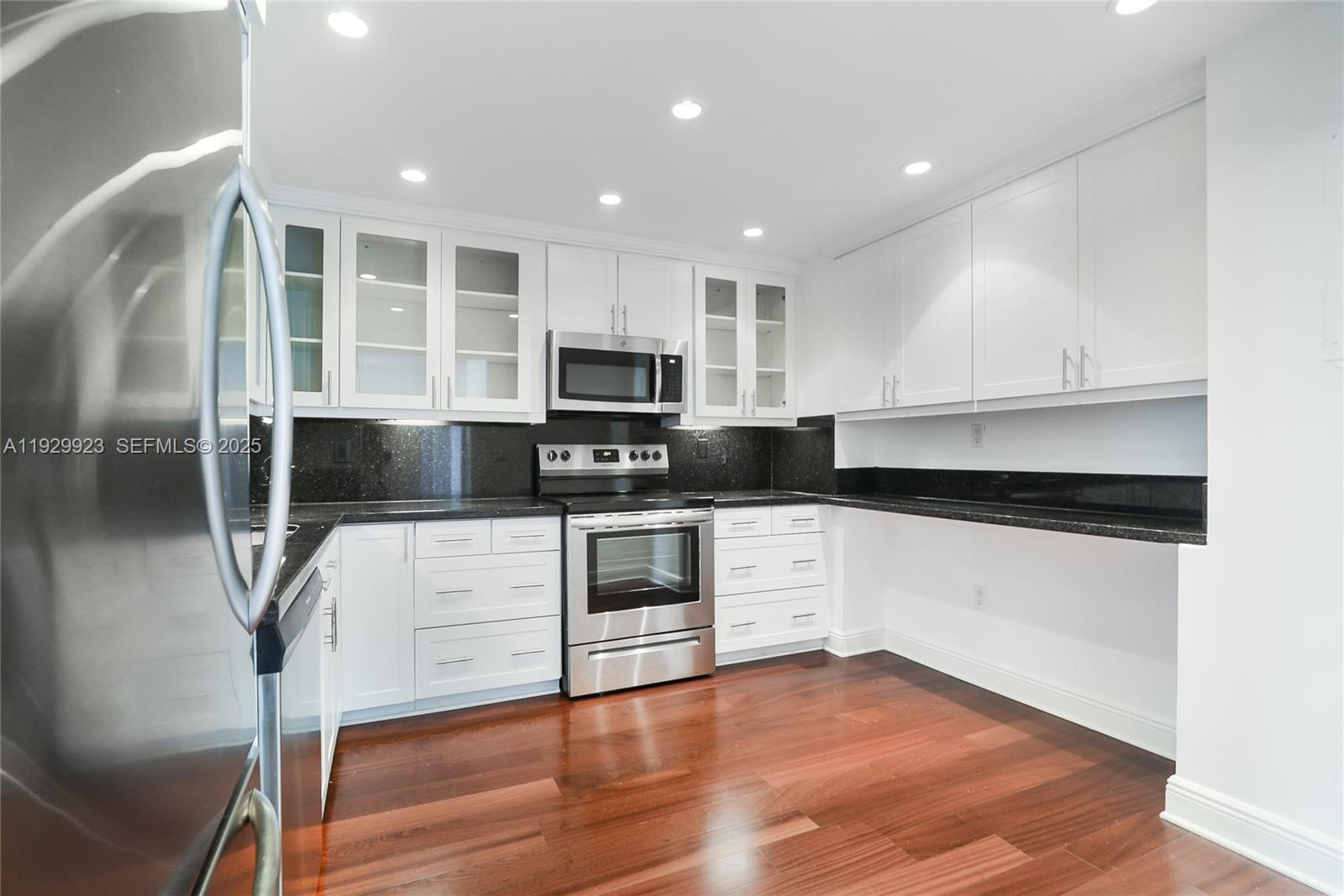 Photo of 9801 Collins Ave #8N Ocean Views, Bal Harbour, Florida, 33154 - Large Kitchen with Breakfast area for 4 high chairs