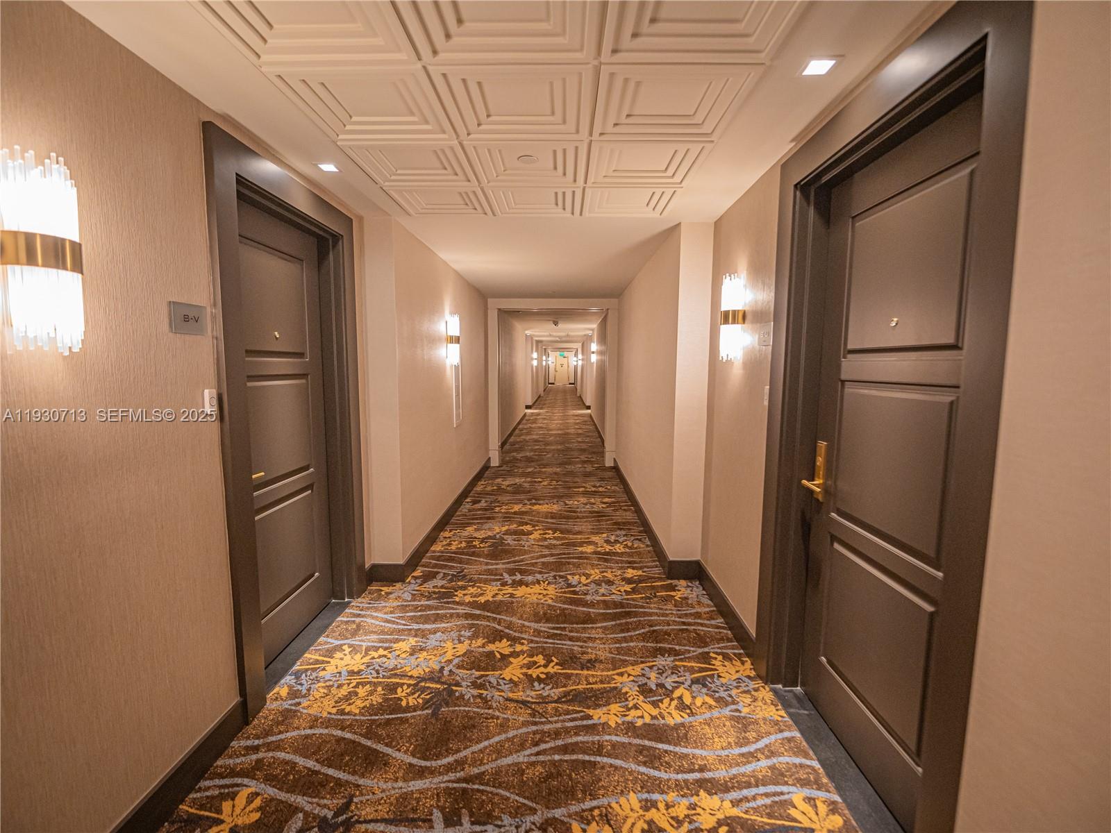 Photo of 9801 Collins Ave  #3Y, Bal Harbour, Florida, 33154 - Interior hallway