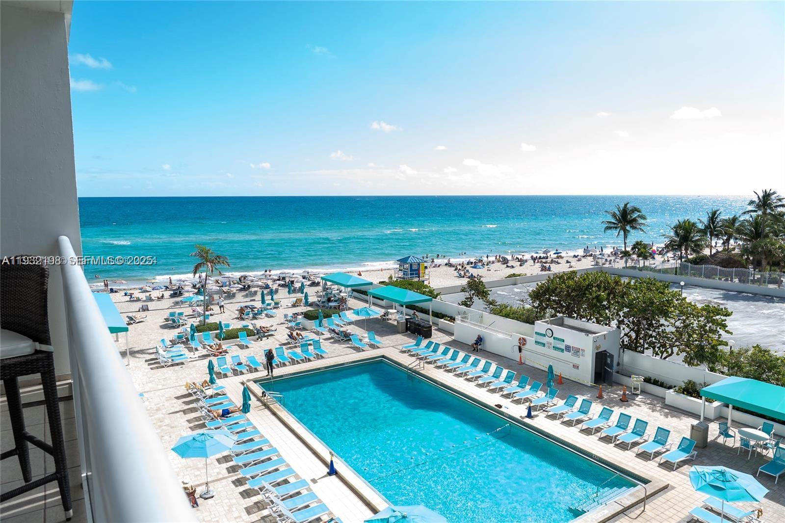Photo of 3725 Ocean Dr  #508, Hollywood, Florida, 33019 - View from the balcony.