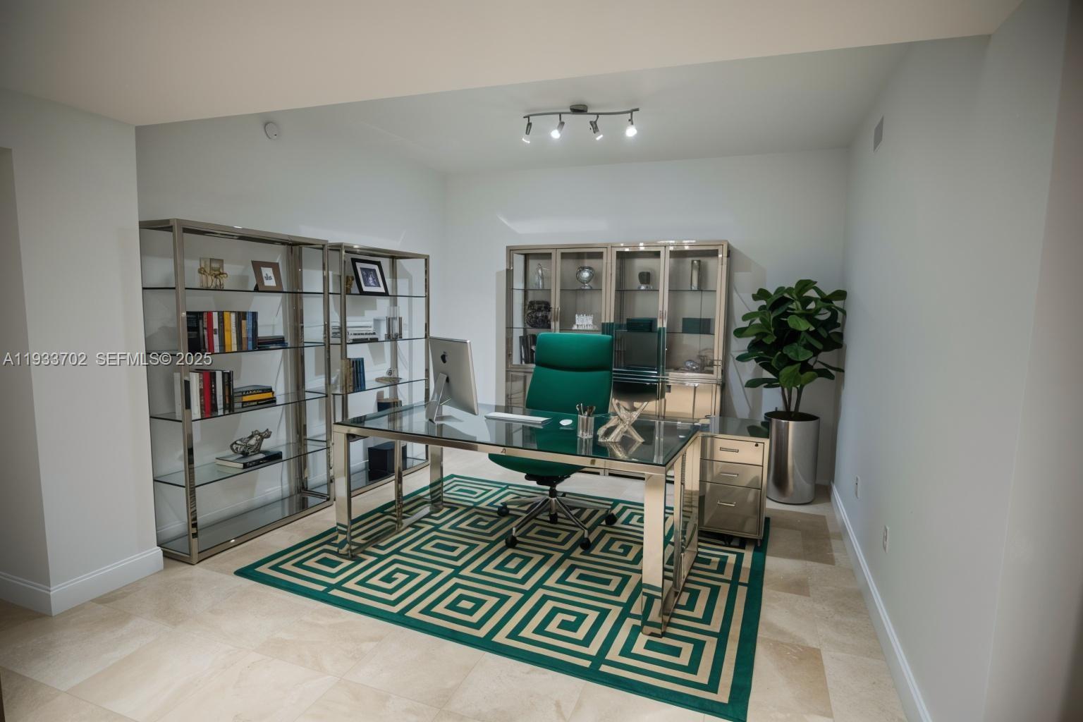 Photo of 3330 190th St  #1112, Aventura, Florida, 33180 - Home office virtually staged