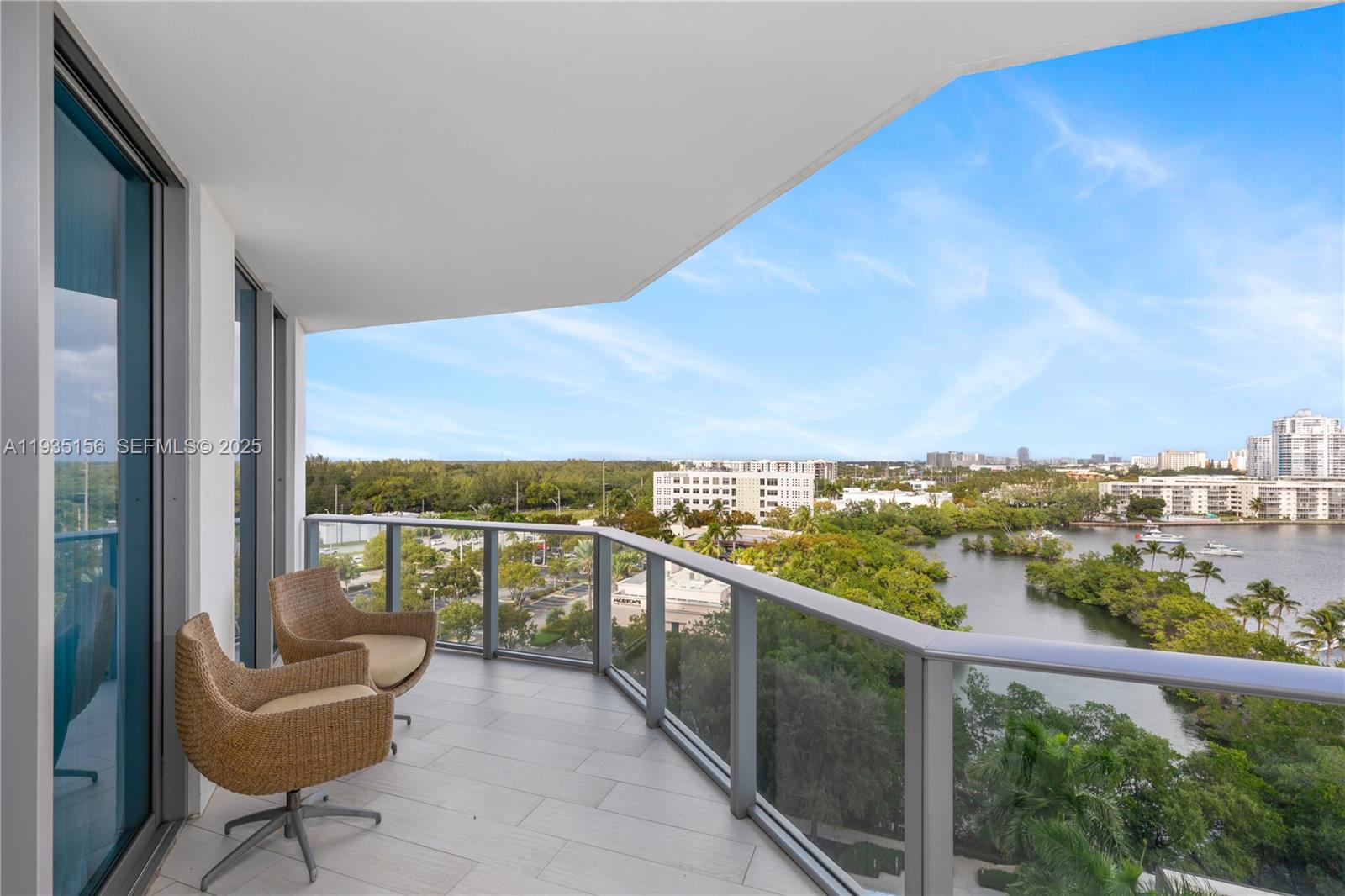 Photo of 17301 Biscayne Blvd #908, North Miami Beach, Florida, 33160 - Tile Floor throughout the balcony
